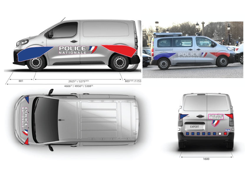 Kit de balisage pour Peugeot Expert