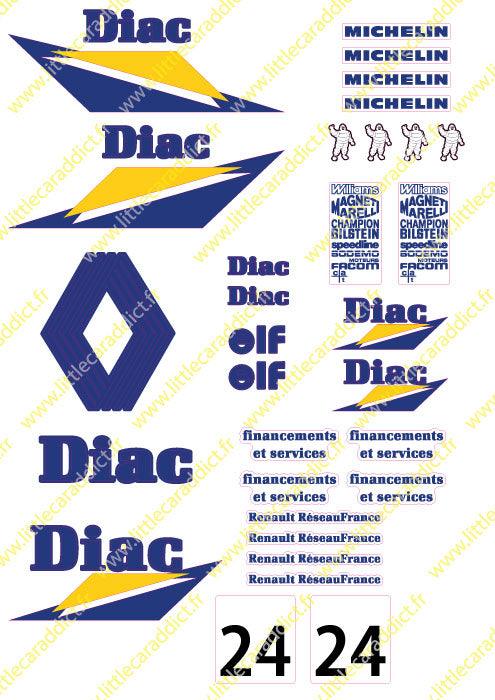 Planche Clio Diac - LittleCarAddict