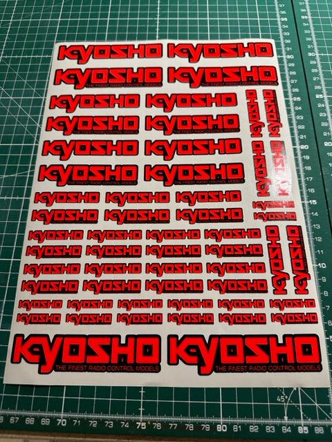 Planche Kyosho rouge fluo - LittleCarAddict
