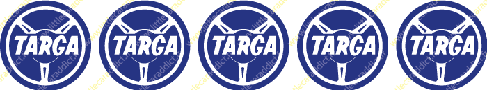 Stickers Centre jantes Targa - LittleCarAddict