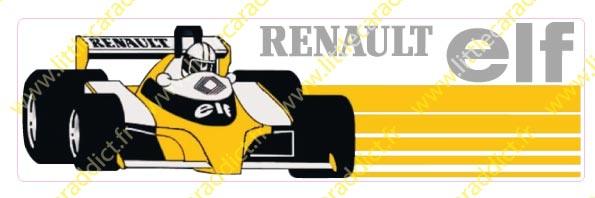 Stickers "Renault elf F1" - LittleCarAddict