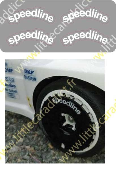 Stickers Speedline flat disc - LittleCarAddict