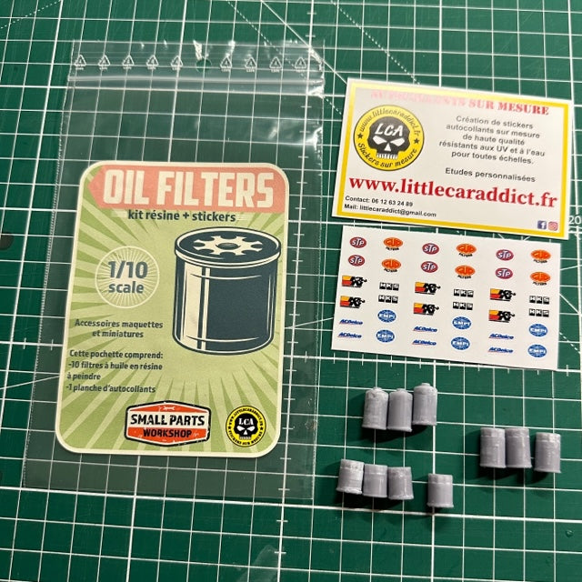 Oil filters 1/10 pour scale crawler rcdrift rcrally