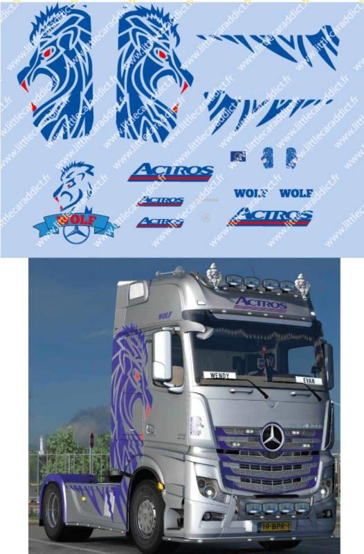 Planche Mercedes Actros Wolf