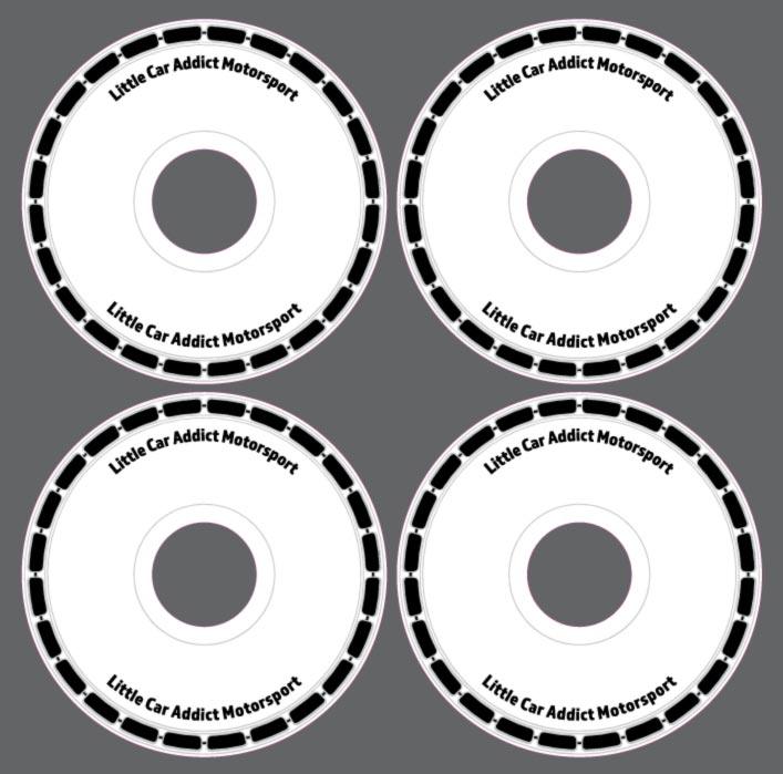 Stickers de jantes pleines TT 84mm - LittleCarAddict