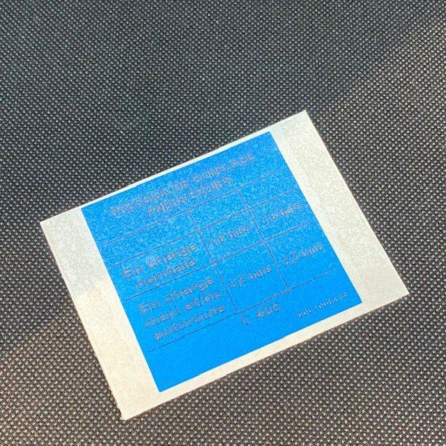 stickers Renault pression pneus Bleu - LittleCarAddict
