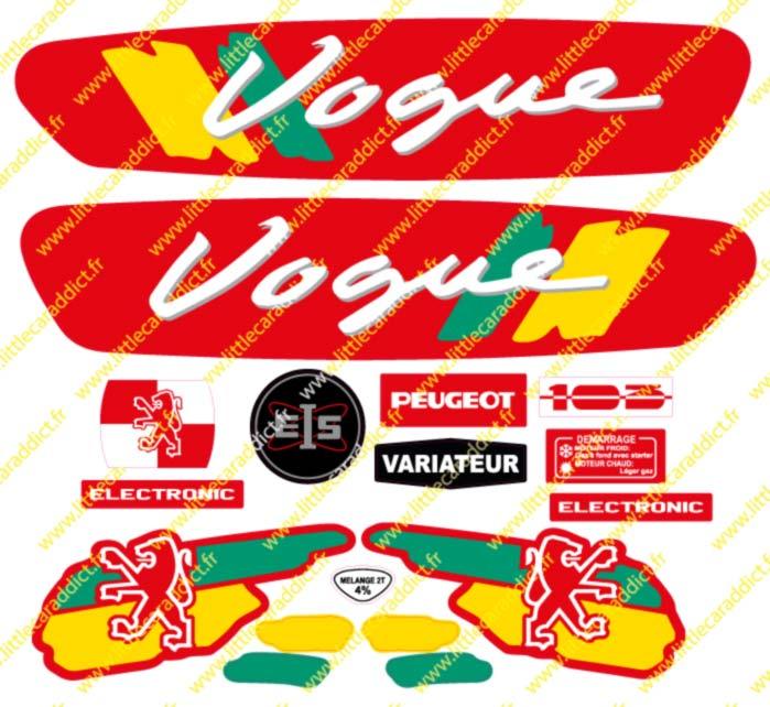 Kit déco Vogue pour Peugeot 103 - LittleCarAddict