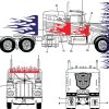 Planche Kenworth Optimus Prime