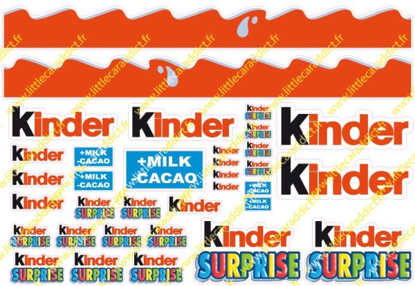 Planche Stickers KINDER