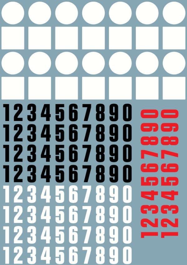 Planche numéro racing 1