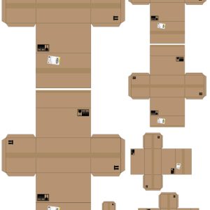 Planche téléchargeable Boite carton