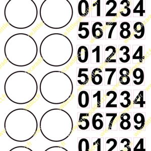 Planche Numéro Rond