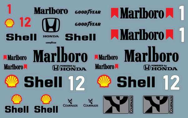 Stickers McLaren Honda F1 – Image 2