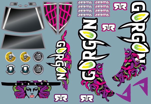 Planche ARRMA Gorgon Rose/violet