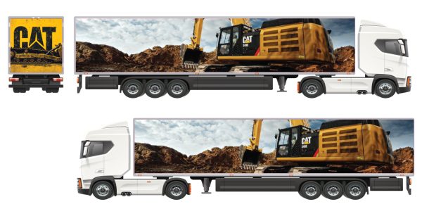 Planche pour remorque Camion 1/50 CAT