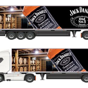 Planche remorque Camion 1/50 Jack Daniel's