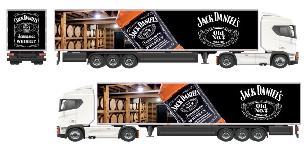 Planche remorque Camion 1/50 Jack Daniel's