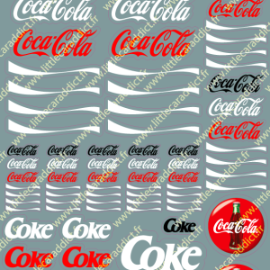Planche Stickers COCA