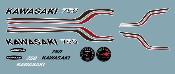 Planche Kawasaki 750 1:8 GOLD