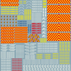 décalcomanies Pompier A4