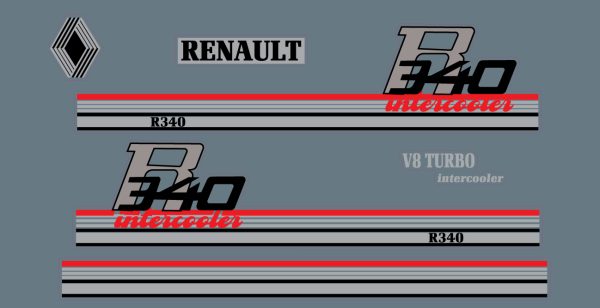 Stickers Camion RC Renault R340