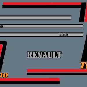 Stickers Camion RC Renault R340 TURBO