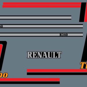 Stickers Camion RC Renault R340 TURBO
