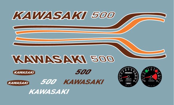 Planche Kawasaki 500 1:8
