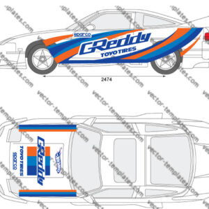 Planche stickers Drift Greddy