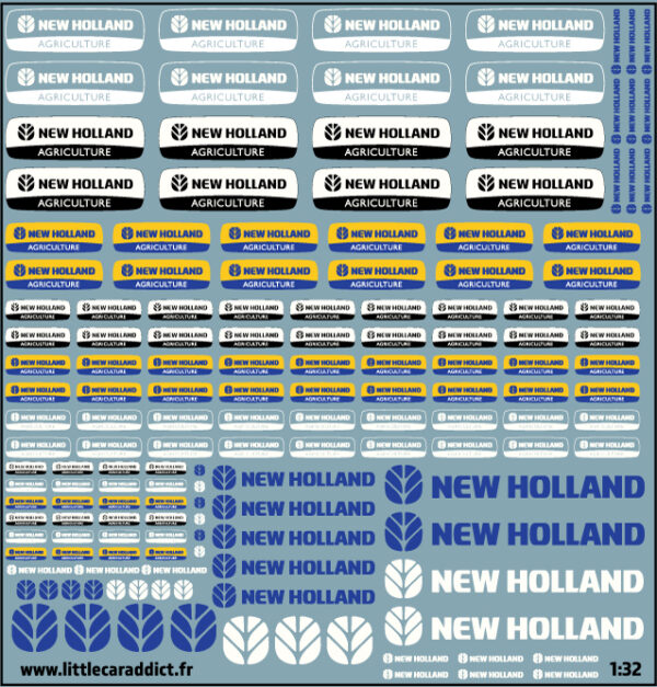 Planche Agri New-Holland au 1/32