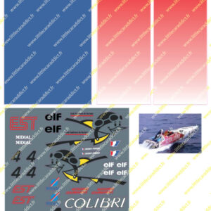 Planche Stickers Offshore Colibri Complet