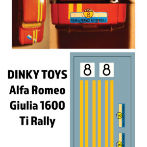 DINKY TOYS Alfa Giulia 1600 Ti Rally