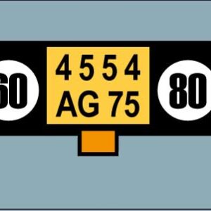 Majorette Plaque Arrière V1