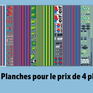 Lot de 6 planches Logos divers