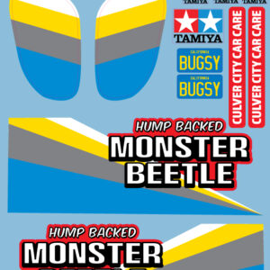 Planche Autocollants Monster Beetle