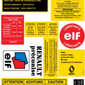 Stickers moteur R5 Alpine