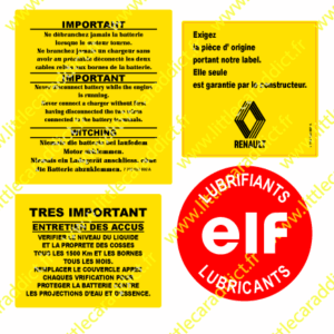 Stickers Compartiment moteur 4L