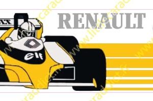 Stickers Vitre arrière Renault Elf F1