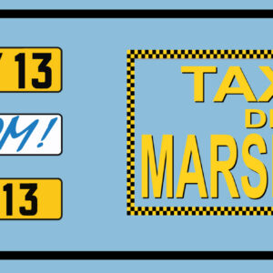 Planche de décalcomanies Taxi de Marseille