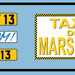 Planche de décalcomanies Taxi de Marseille